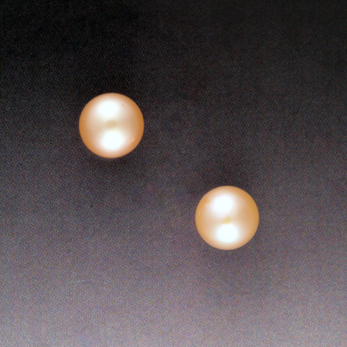 MB-E196PP Peach Pearl Studs $78 at Hunter Wolff Gallery